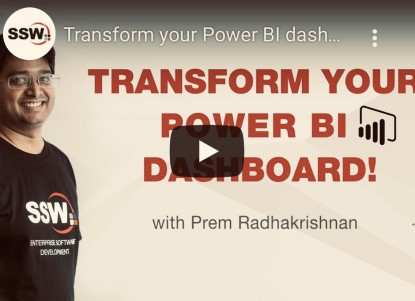 YouTube - Transform Your Power BI Dashboard